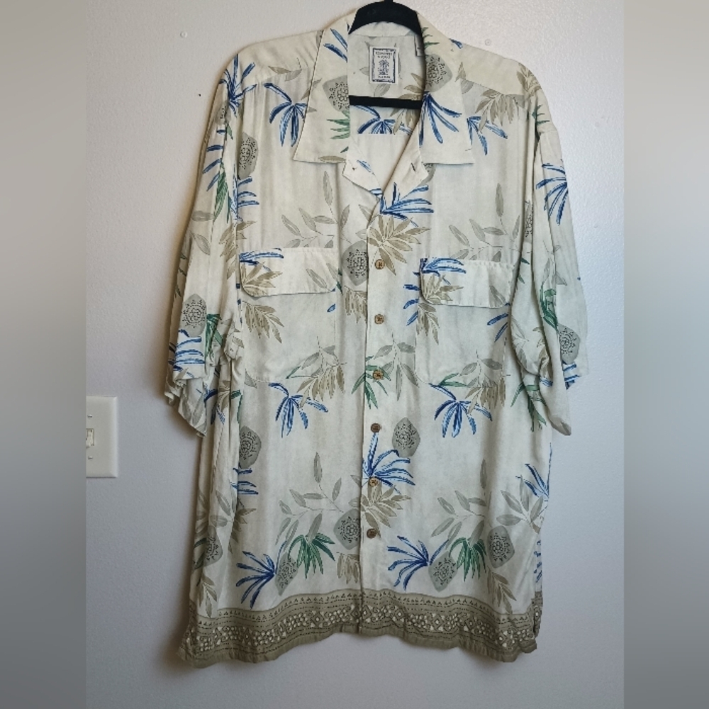 Roundtree & Yorke Tall Man Short Sleeve Button Up 2XLT